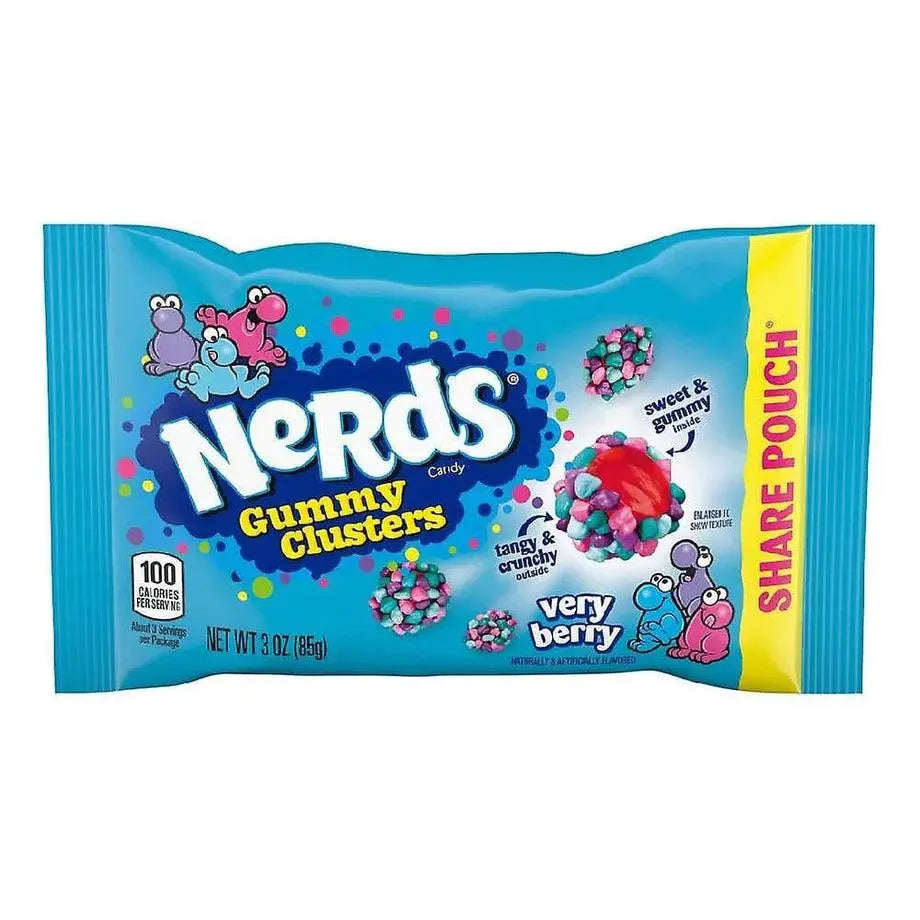 Nerds Gummy Clusters Very Berry Dela Påse 85g OhMyCandyBox