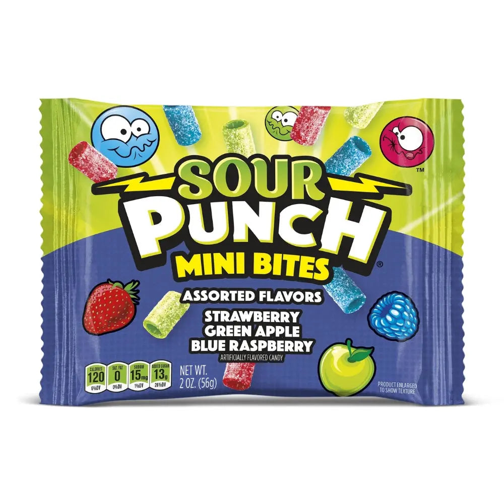 Sour Punch Mini Bites Blandade Smaker 57g OhMyCandyBox