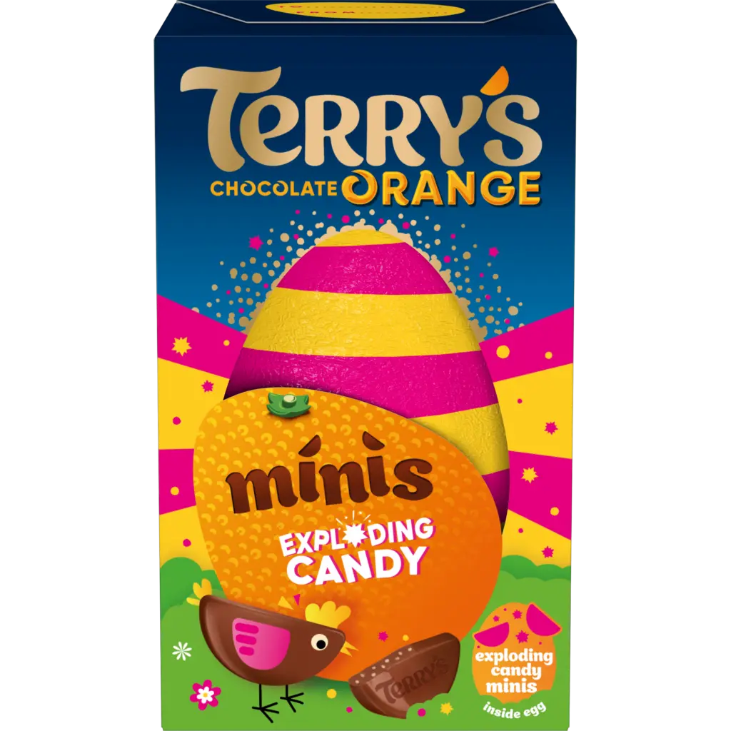 Terry's Chokladapelsin Ägg Med Exploderande Godis Minis 91g OhMyCandyBox