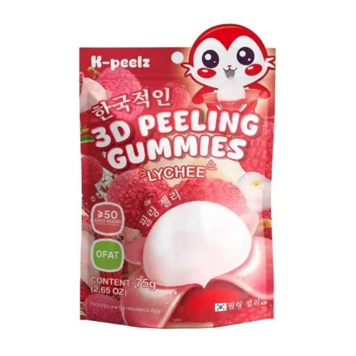K-Peelz Litchi 3D Peeling Gummies 75g OhMyCandyBox