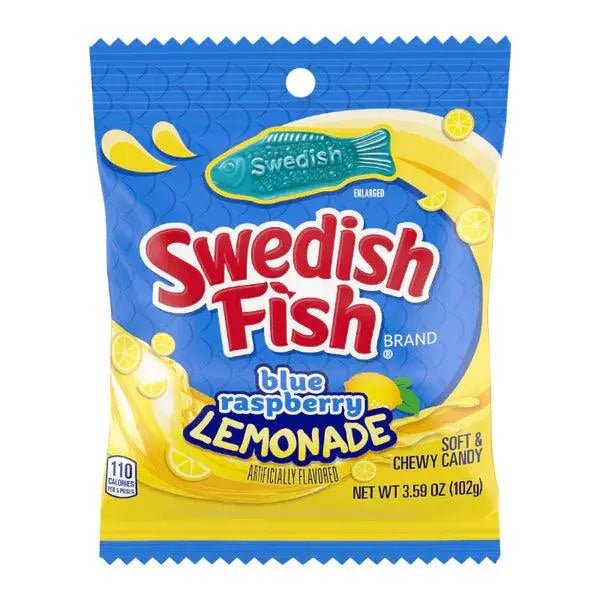 Swedish Fish Blue Raspberry Lemonade 102g OhMyCandyBox