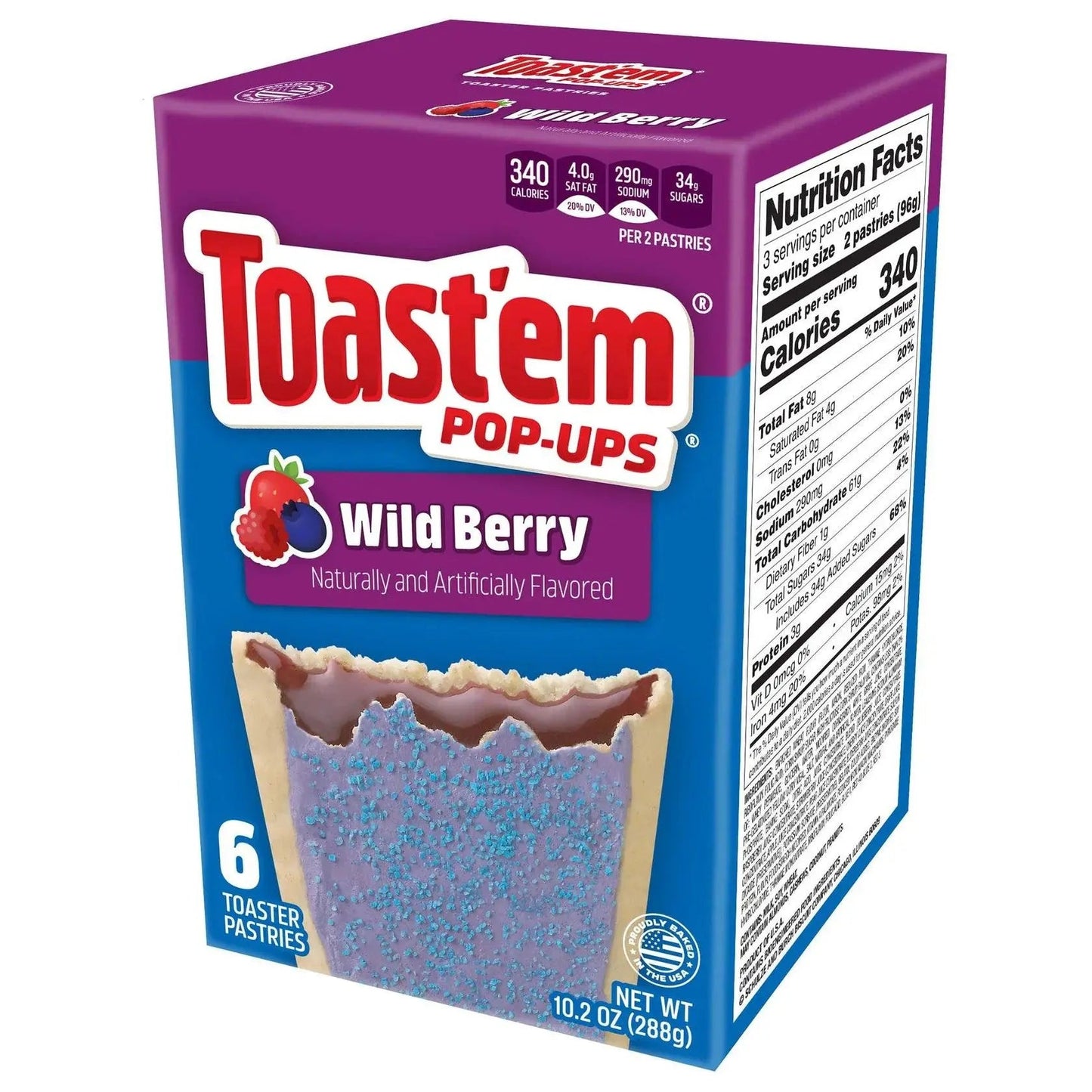 Toast'em Frosted Wild Berry 288g OhMyCandyBox