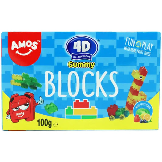 Amos 4D Gummy Block 100g OhMyCandyBox