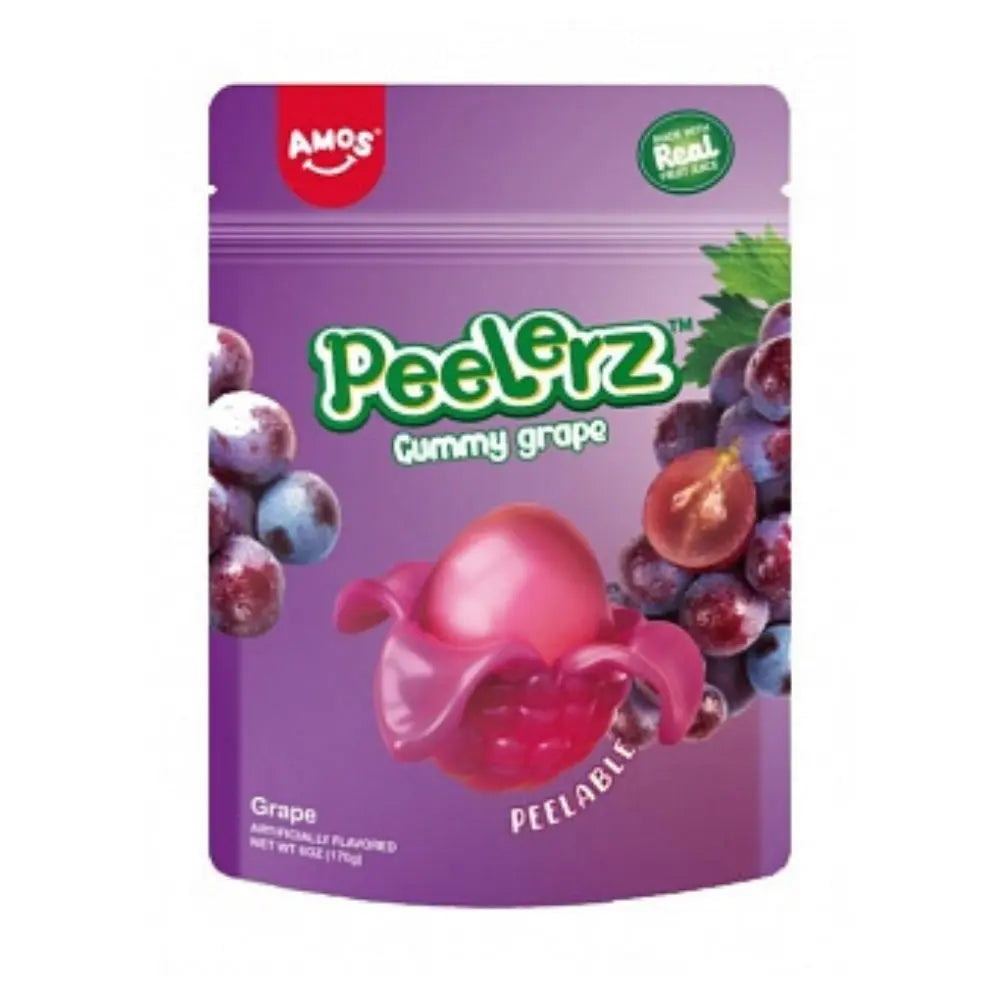 Amos Peelerz Gummy Grape 170g OhMyCandyBox