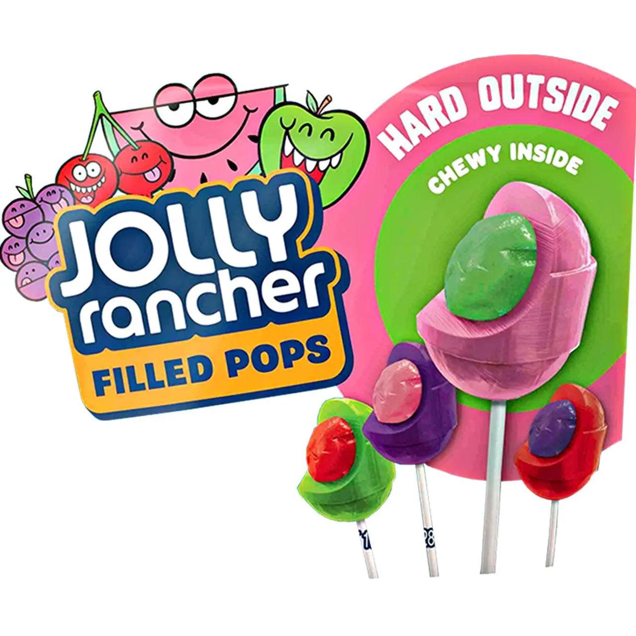 Jolly Rancher Fyllda Klubbor 16g OhMyCandyBox
