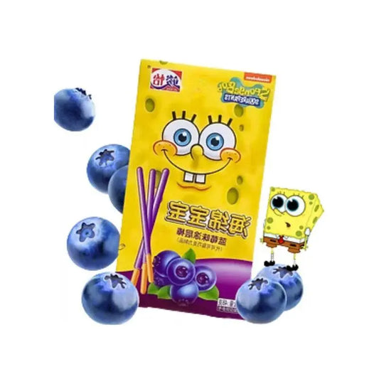 Junyi Blåbär Spongebob Fyrkant 48g OhMyCandyBox