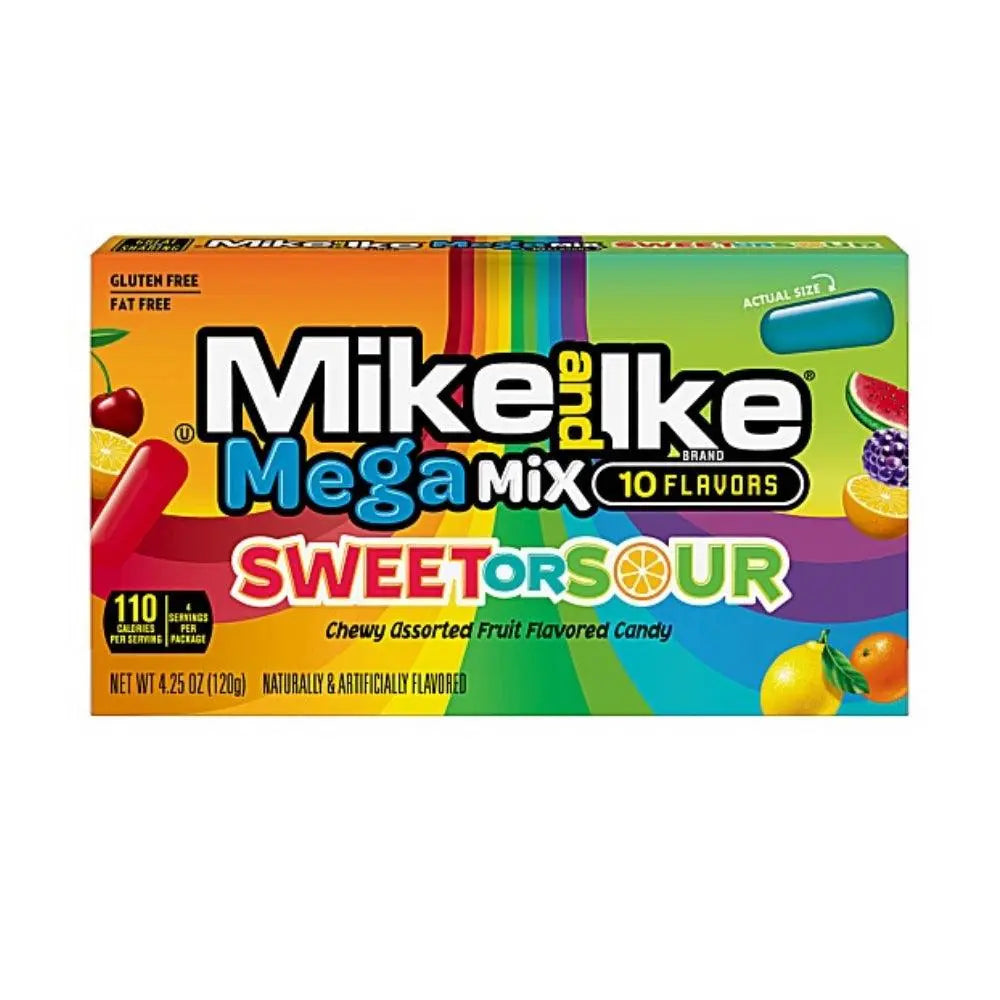 Mike and Ike Mega Mix Söt eller Sur 120g OhMyCandyBox