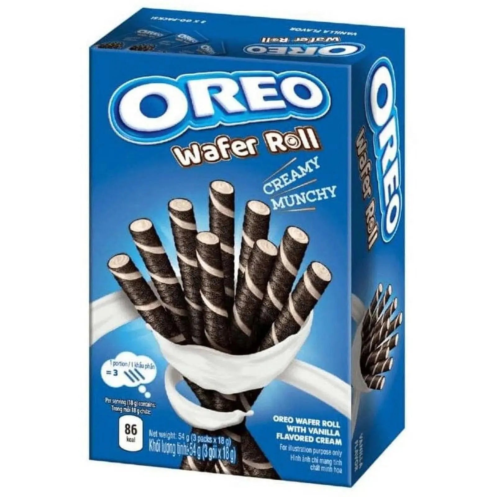 Oreo Wafer Roll Vanilla 54g OhMyCandyBox