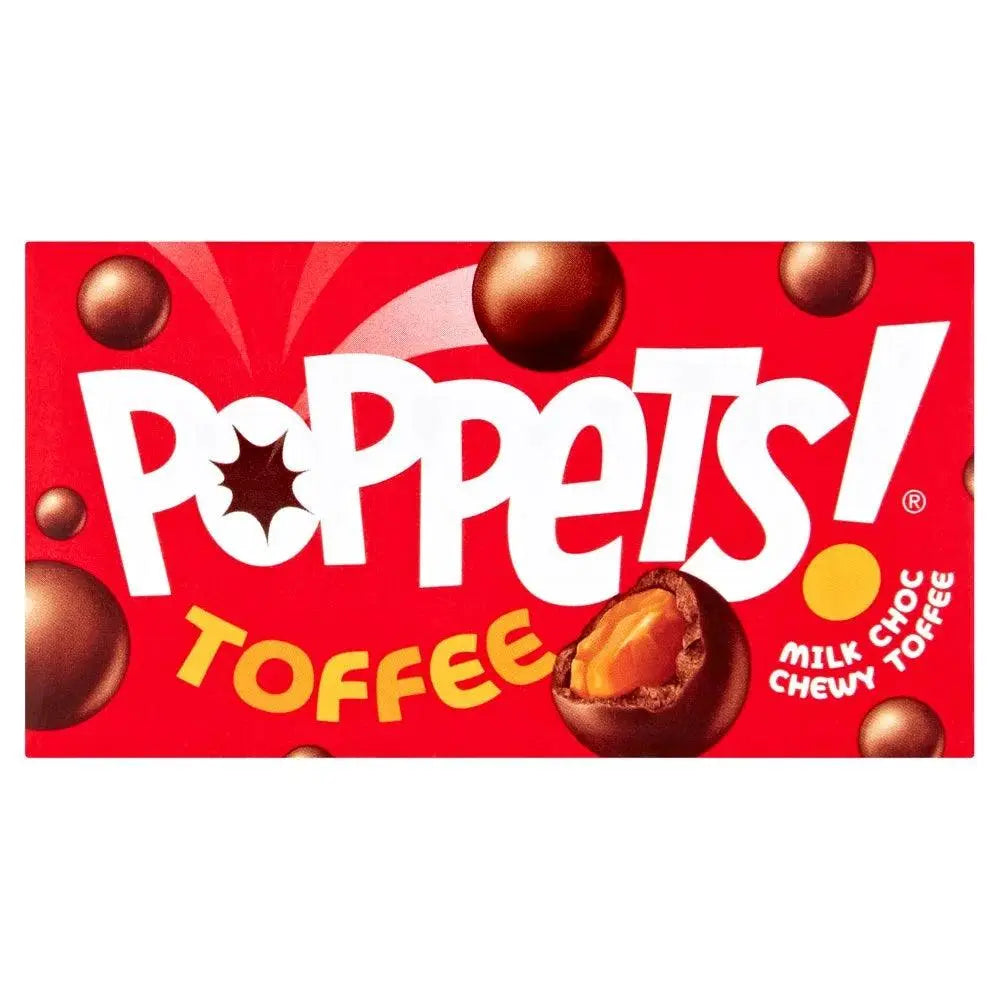 Poppets Mjölkchoklad Täckta Seg Toffee 39g OhMyCandyBox