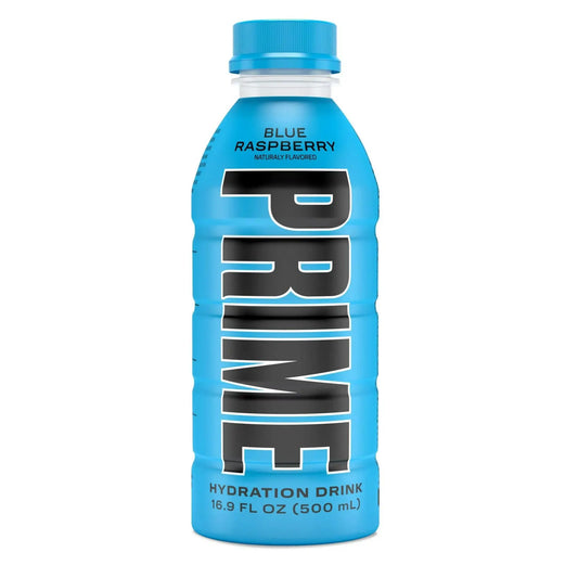 Prime Blå Hallon 500ml OhMyCandyBox