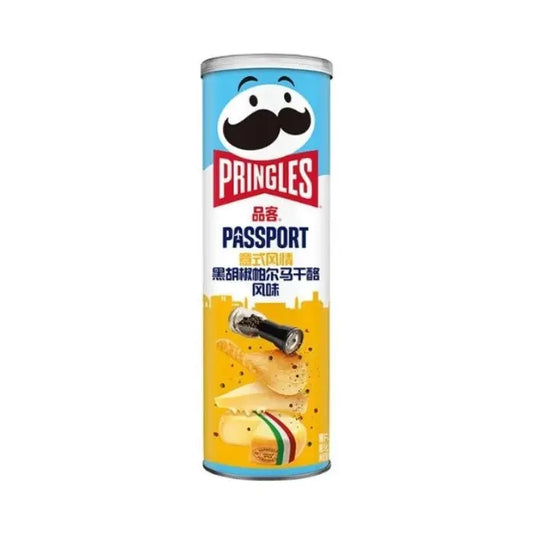 Pringles Italiensk Stil Svart Peppar & Parmesan 110g OhMyCandyBox