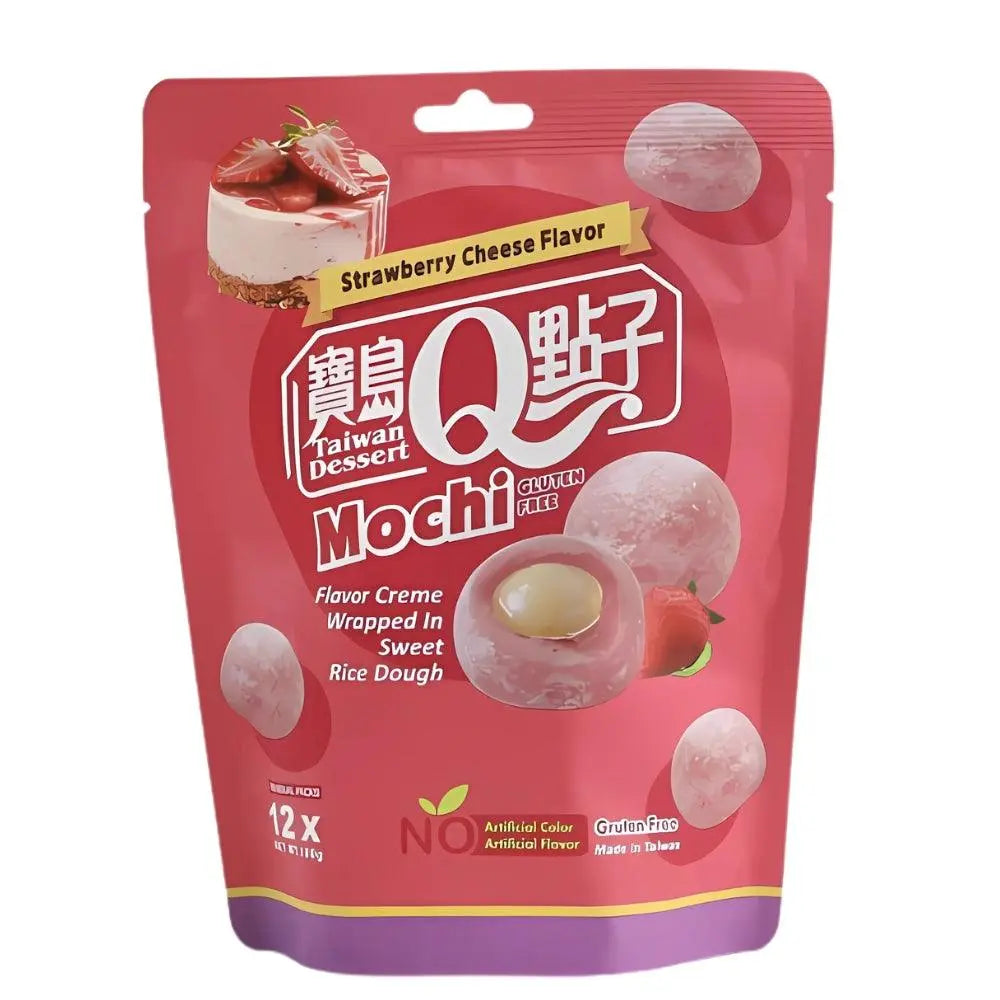 Q Brand Mochi Jordgubb Ost 180g OhMyCandyBox