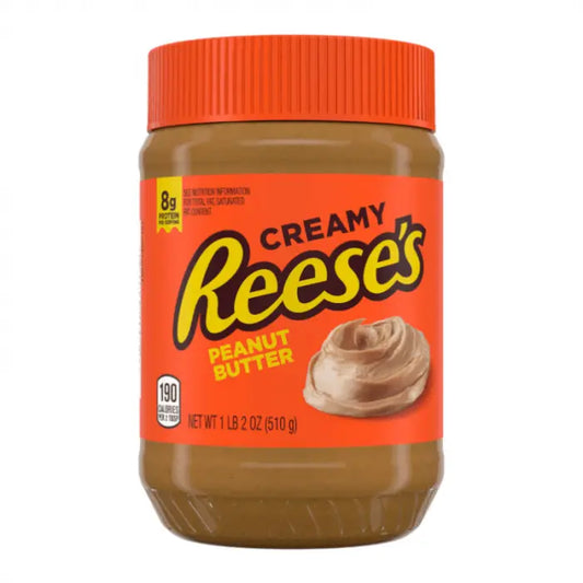 Reese's Krämig Jordnötssmör Burk 510g OhMyCandyBox