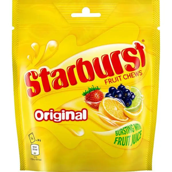 Starburst Original Påse 138g OhMyCandyBox