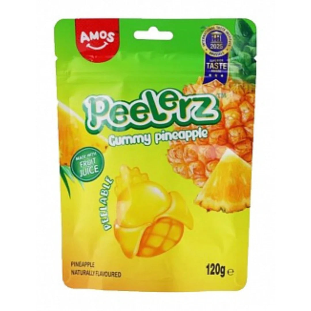 Amos Peelerz Gummy Pineapple 120g