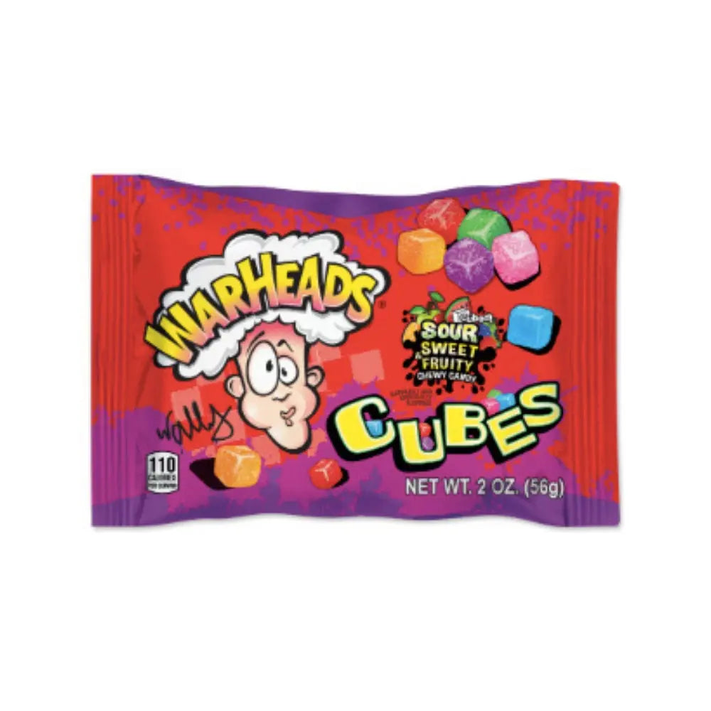 Warheads Tuggiga Kuber 57g OhMyCandyBox