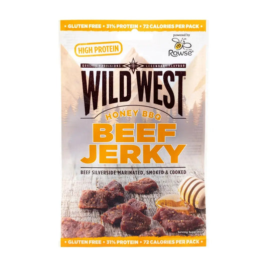 Wild West Honey BBQ nötkött jerky 25g OhMyCandyBox