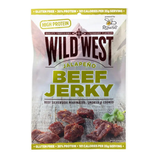 Wild West Jalapeno nötkött jerky 25g OhMyCandyBox
