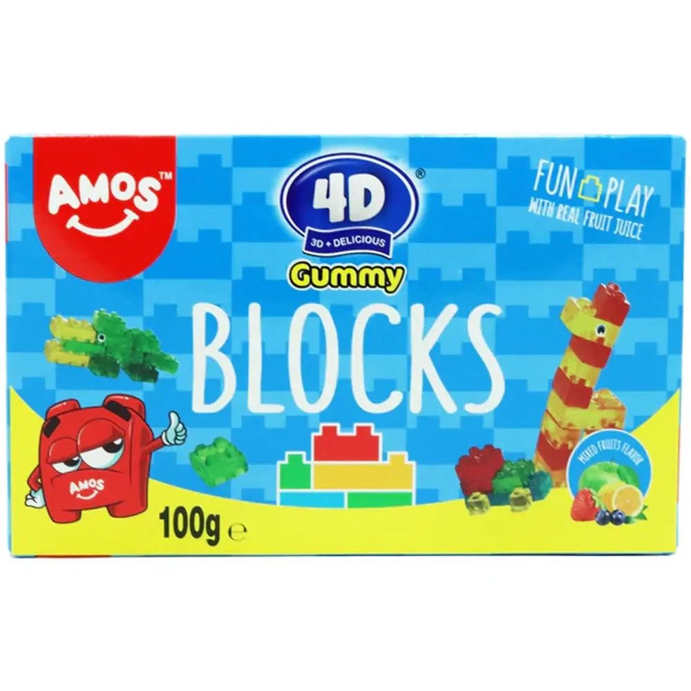 Amos 4D Gummy Block 100g OhMyCandyBox