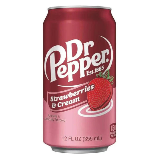 Dr Pepper Jordgubbar & Grädde 355ml OhMyCandyBox