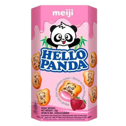 Hello Panda Jordgubb 50g OhMyCandyBox