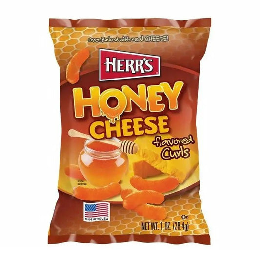 Herr's Cheese Curls Honey Cheese 28g OhMyCandyBox