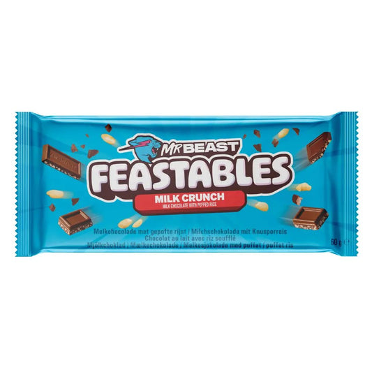 MrBeast Feastables Milk Crunch 60g OhMyCandyBox