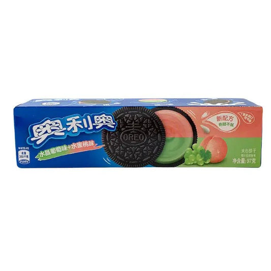 Oreo Dubbel Kristall Vindruva & Persika Grädde 97g OhMyCandyBox