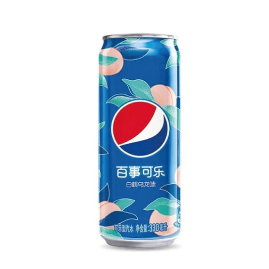 Pepsi Vit Persika 330ml OhMyCandyBox