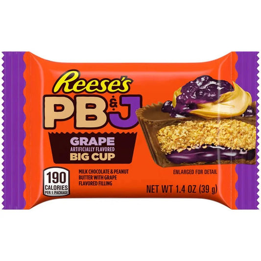 Reese's Big Cup PB&J Grape 39g OhMyCandyBox