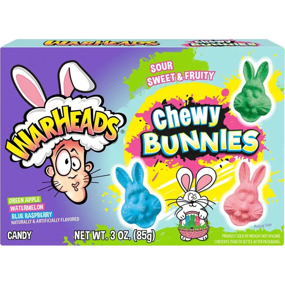 Warheads Tuggiga Kaniner 85g OhMyCandyBox